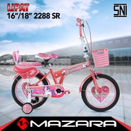 SEPEDA LIPAT ANAK 18 inch MAZARA 2288 SR untuk anak usia 5-9 tahun FREE BOTOL AIR