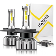 Roadsun H7 LED 12000LM สว่างมาก2ชิ้นH4 HB2 H11 H8 H9หลอดไฟหน้า120W พร้อมไฟสีขาวเย็น6000K