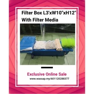 Fiberglass Filter Box with Filter Media L3'xW10"xH12" (AF-158A)(HQ158A)