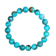 【正佳珠寶】松石 高品湖北綠松石 9.9-10.3mm 湖北松石手珠