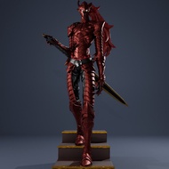 ⚔️ Solo Leveling Igris Red Knight | 3D Printed Fan-Art Figure