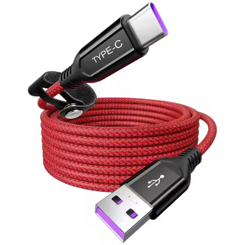 SuperCharge 100W 6A USB C Cable Nylon Braided Cord 1.8M Type C Data Cable for Honor 400/200 Pro Magi