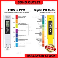 Alat Ukur PH Air Minuman Penapis Air ALX Portable PH Meter + Digital LCD Water Purity TDS EC Meter T