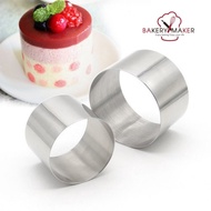 Round Ring stainless Steel Height 5 /6 /8 Cm. + Size 6-9 Inches /Mouse Cake Mold Tart mousse Cookie 