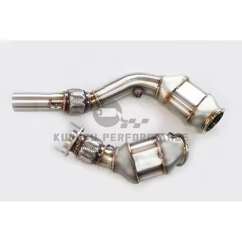 KUNGFU PERFORMANCE Catted Downpipes Sport BM W F80 / F82 / F83 M3 / M4 Competition with 200 Cell Cat