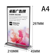 Acrylic Menu Holder Display Stand Double Sided Menu Holder A4/A6/5*7 For Business Office And Restaur