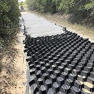 Ground Grid, 2" Depth Permeable Gravel Stabilization Grid for DIY Patio, Walkway, Shed Base, Drivewa