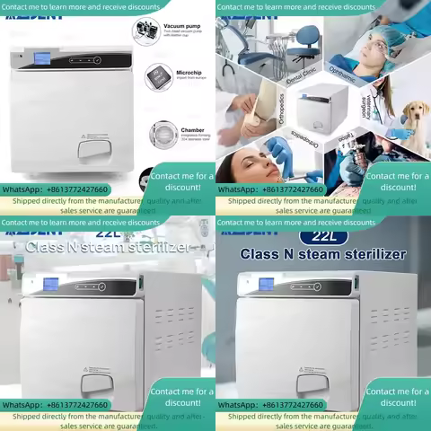Azdent 22L Class N Steam Sterilizer Bench- Sterilizer Table Autoclave
