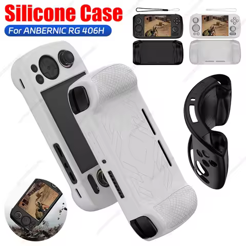 For ANBERNIC RG 406H Game Console Soft Silicone Case Shockproof Protective Cover for Anbernic RG406H