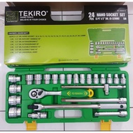 Tekiro socket wrench set 8 - 32 mm 6PT 1/ 2" 24pcs shock socket wrench set 8-32mm