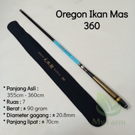 Joran Tegek Oregon Ikan Mas 360 450 540 630 Ruas Panjang Bahan Carbon Action Medium / Tangkai Tongka