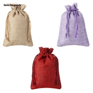 FAVORITEGOODS Jute Gift Bags  Hessian Burlap Sack Candy Organizer