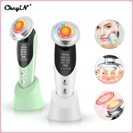 【 Ready Stock】CkeyiN 7 In 1 EMS Facial LED Light Therapy Wrinkle Removal Skin Lifting Tightening