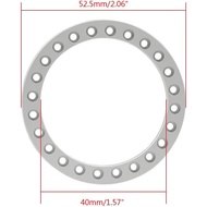RCLIONS 4pcs Aluminum Replacement Wheel Rim Beadlock Ring for 1:10 RC Crawler Car 1.9" RC Wheels/Rim