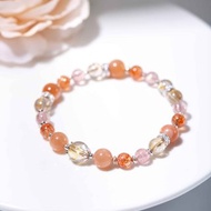 金太陽石金鈦晶草莓晶925純銀手鍊| 天然水晶手鍊禮物
