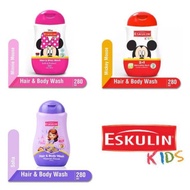 Eskuliin Kids 2In1 Hair & Body Wash 280Ml/ Eskulin Bayi/ Eskulin sabun Bayi/ Sabun Bayi/ Shampo bayi