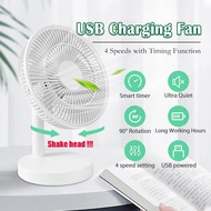 🔥SG STOCK🔥New Desktop fan Retractable Small Fan Portable fan Usb Charging Home Low Noise Electric Fa