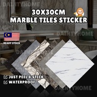 DaintyHome 30cm X 30cm PVC Marble Tiles Self Adhesive Floor Sticker Vinyl Flooring Mozek Lantai Lant