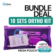 10 Sets Ortho Kit Mesh Pouch | Braces Care Set | Oral Hygiene Travel Kit