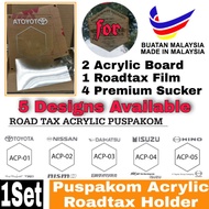 Puspakom Road Tax Holder Car 4X4 Acrylic Roadtax Sticker lorry van Daihatsu Hino 300 Isuzu ehr Nissan Toyota Hiace Hilux