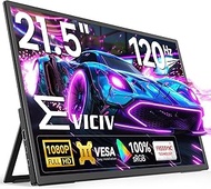 EVICIV Portable Monitor 21.5 Inch 120Hz Coarse Portable Screen FHD 1080P 100% sRGB IPS Gaming Displa
