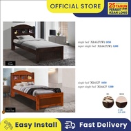 KLSB Single Wooden Bed / Solid Wood Single Bed / Katil Kayu Bujang / Export Quality / Katil kayu sol