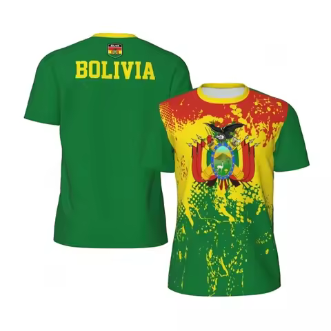 1 Piece Custom Your Picture Bolivia Flag Graphic Mens Football Jersey Fashion National Emblem 3D Pri