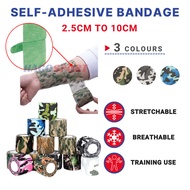Camouflage bandage 2x stretch premium arm bandage tangan finger muscle recovery bandage tape