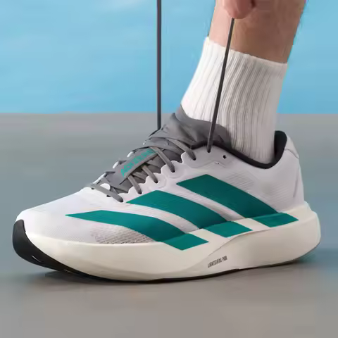 adidas Adizero White Teal Lightweight Racing Running Shoes Lightstrike Pro Breathable Mesh Marathon 