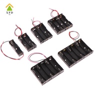 [XFD]  1 2 3 4 5 6 Slots 3V AA Battery Case Box AA LR6 HR6 Battery Holder Storage Case  Lead Wire Ba