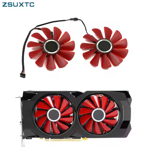 85mm 4pin FDC10U12S9-C RX480 GPU FAN For XFX RX570 RS RX580 RS Video Graphics Cards Cooling As Repla