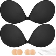 Size C Adhesive Bra Push Up for Women 2 Pair, Sticky Invisible Lifting Bra, Backless Strapless Bras 