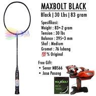Raket Badminton Maxbolt Black Original Bulutangkis ADHA SPORT