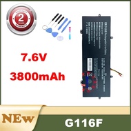 Laptop Battery For  G116F Battery 7.6V 3800mAh