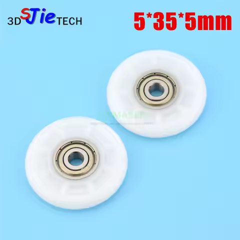 5*35*5mm M5x35x5mm M6x35x5mm plastic wrap POM plastic wheel 625ZZ bearing pulley nylon small wheel r