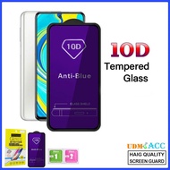 HITAM Tempered Glass Blue Vivo Y17 6.35 Inch Blue 10D TG Anti-Scratch Vivo Y3 Full Screen Blue List Black