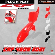 CRF 450 Front Fender & CRF450 Number Plate PNP CRF 150 KLX DTRACKER