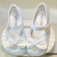 Lolita Shoes Dopamine Small Leather Shoes Bow lolita Shoes Cute doll Feel Low Heel Shoes