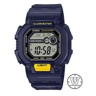Casio W-737H-2A Digital Sports Watch Blue Bezel Blue Resin Band  w737h w-737h-2avdf w-737