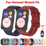 Huawei Watch Fit Strap Silicone Breathable Durable WatchBand Accessories For Huawei Watch Fit Smart 