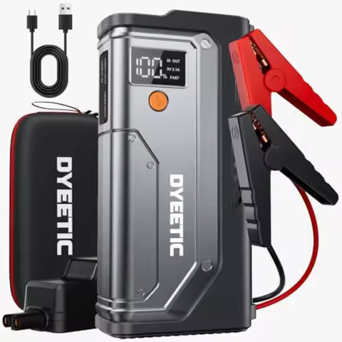 Car Jump Starter 5000A Jump Starter Portable Battery Pack for 10.0L Gas and 8.0L Diesel Engines 12V 