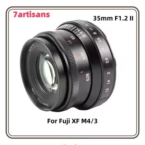 7artisans 35mm F1.2 Mark II APS-C Manual Focus Camera Prime Portrait Lens for Sony E A7II A7M3 Micro