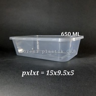[content 25pcs] thinwall direct 650ml / long clear food container 650ml / thinwall 650ml