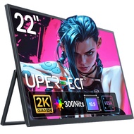 UPERFECT Umax 22 inch Portable Monitor 2K 1440P 100% sRGB Ultra-Thin Portable QLED Monitor Suitable 