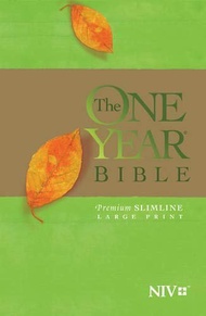 Niv One-Year SlimLine Bible Large Print (softcover)