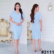 [LUXURY707] VG3111 : เดรสคอวี ทำงาน ไปงาน