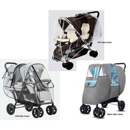 Rain Cover for Twin / Double / Tandem Stroller