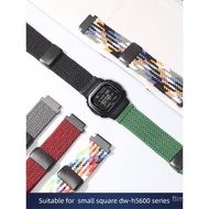 Magnetic Buckle Nylon Watch Band 18mm For DW‑H5600MB‑1PR 1A4PR Small Square Mod Breathable Woven Wat