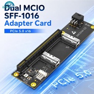 OPENMALL PCI- Express PCIe 5.0 x16 to Dual MCIO SFF-1016 Adapter Card J5R8