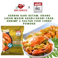 Adabi Crab, Shrimp &amp; Salted Egg Curry Powder/Coconut Curry Powder, Shrimp &amp; Carp Adabi (Halal) 250g